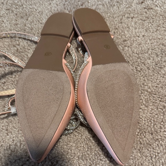 Lulu's Pink Rhinestone Embellished Heels - Picture 4 of 5